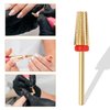 Qianyu Super Long 5 in 1 Nail Drill Bits Professional 3/32'' Carbide Tungsten Two Way Rotary Use for Both Left and Right Handed Advanced Safety Bits Fast Remove Acrylic Nails for Manicure Pedicure