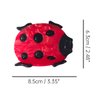 Funny Big Ladybug Hair Clip,Acetate Hair Clip,Small Claw Clip for Women,Red, 1 Count (Pack of 1)