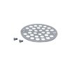 Westbrass D3192-26 4" OD Brass Shower Strainer Grid Drain Cover, 1-Pack, Polished Chrome