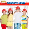 Gejoy 36 Pieces Construction Hats Bulk Plastic Worker Hat Funny Construction Party Hats for Kids Dress up Birthday Party Supplies(Red)