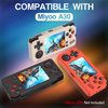 SKRVGOJFG Miyoo A30 Silicone Case, Anti-Slip, Shock Proof, Soft Protective Case for Miyoo A30 Retro Handheld Game Console with Lanyard - Orange