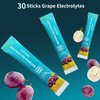 OZENKE Electrolytes Powder Packets, 30 Sticks Hydration Packets Sugar Free, Electrolyte Drink Mix Portable Electrolyte Packets for Rapid Hydration, 0 Sugar & 0 Calorie, Grape Flavor
