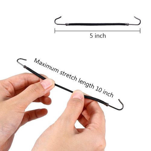 YBB 36 Pcs Ponytail Hooks Hair Clips, Elastic Hair Ties Ponytail Holders for Women Hair Styling (Black, Brown and Gold)