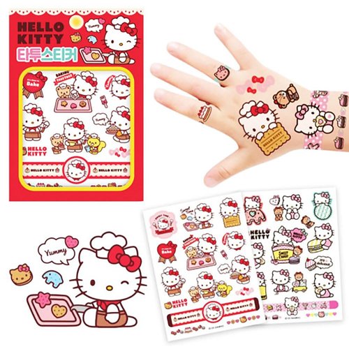Generic Cute Temporary Tattoos for kids Girls, Safe Non-Toxic Cute Fake Tattoos for Birthday Party Favors - Easy to Apply and Remove (Cute Kitty, 1 Pack)