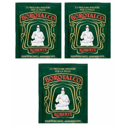 Borotalco Talc Powder - 100 G (3.5 Oz) * Pack of 3 - Italian Import