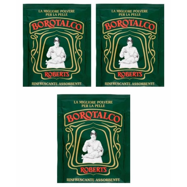 Borotalco Talc Powder - 100 G (3.5 Oz) * Pack of 3 - Italian Import