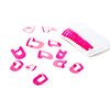 CreaNails Nail Polish Stencils for Adults - Reusable Nail Holder for Painting Nails & French Tip Strips - Spill-Proof Nail Guard Applicator & Shaper for Gel Paint, Decals - 10 Sizes, 26 Pieces