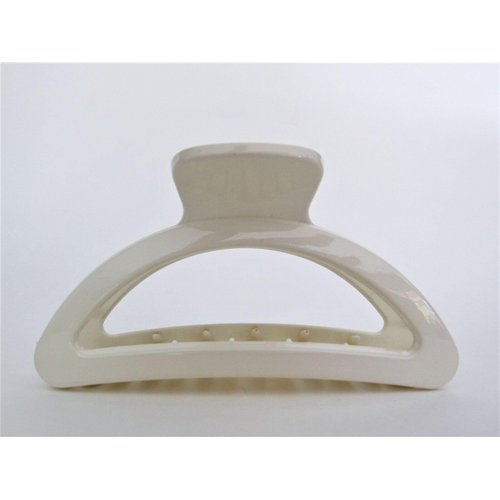 Generic Blonde creme white hair claw clip for medium hair