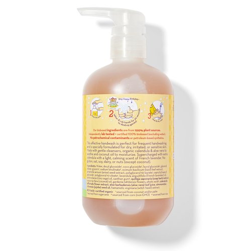California Baby Calendula Moisturizing Hand Soap | Soothing Organic Aloe + Coconut Oil | 100% Plant-Based Liquid Soap | Allergy Friendly | Lavender Hand Soap for Sensitive Skin | 562 mL / 19 oz.