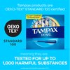 Tampax Pearl Tampons Trio Pack, Super/Super Plus/Ultra Absorbency with BPA-Free Plastic Applicator and LeakGuard Braid, Unscented, 34 Count