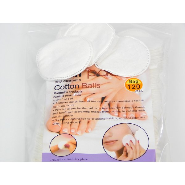 Nail Pad and Cosmetic Lint Free Nail Wipes for Gel Nails & Nail Art - Contains 120 pads