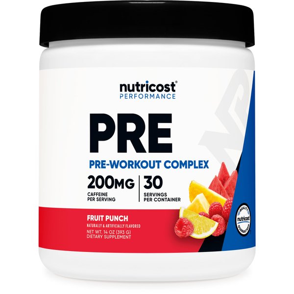 Nutricost Pre-Workout Complex Powder (30 Servings, Fruit Punch) - with Beta-Alanine, Taurine & Amino Acids