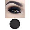 MEICOLY Black Single Eyeshadow,Pressed Powder Matte Eye shadow,Ash Eye Black Special Effects Powder,Opaque Vegan Cruelty Free Eyeshadow for Halloween Goth Gothic Skull Makeup,Day & Night,Black