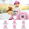 Kids Camera, Camera for Kids 3-12, Kids Digital Camera for Boys and Girls, with 32G SD Card, Toddler Camera with 2.4-Inch Screen for Kids at Birthday, Christmas (Pure Pink)