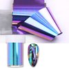 Vonrui Purple Nail Foil Sheets Laser Chameleon Foil Nail Art,Gradient Color Nail Art Foil Transfer Sheets,1 Roll Nail Foils Transfer Nail Art