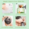 Pure Plant Extract Bubble Hair Dye Shampoo for Grey Color - 20ml, 10 Packs (Natural Black)