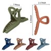 Whaline Hair Claw Clip 6 Color Hair Jaw Clamp Clips 4.3 Inch Nonslip Hair Claw Strong Hold Matte Butterfly Clip Clamp Hair Styling Accessories for Women Girls Thin Thick Fine Hair