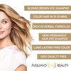 Blonde Brown Hair Color Shampoo 3 in 1 - Instant Natural Hair Dye for Men and Women, Long Lasting Brown Color - Works in Minutes