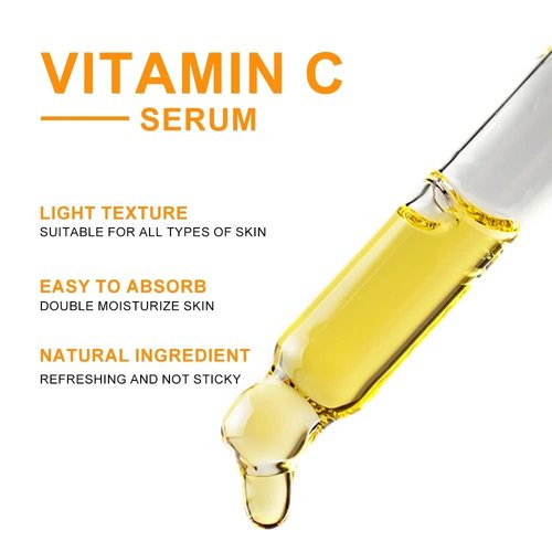 Vitamin C Serum for Face – Anti Aging Serum, Fine Lines & Wrinkles,With Hyaluronic Acid, Anti Aging, Age Spots, Pore Cleanser, Acne Scars, Organic Vegan Ingredients