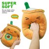 Ditucu Cute Coffee Cafe Cup Boba Plush Kawaii Bubble Plushie Milk Tea Pillow Soft Stuffed Animals Toys Gifts for Kids Brown 13.7 inch