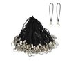 BlingKingdom 100pcs Hand Wrist Strap Lanyard Cell Phone Split Ring Strap Detachable Phone Ring Strap Phone Charm Cords DIY Lanyard Decorations for Hanging Charms USB Drive Keychain - Black