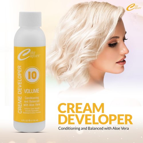 COLOR CAPTURE - Cream Developer, 10 Vol, Hair Color Enhancer - 4 Ounces