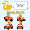 Jeep for Rubber Ducks, 3.5 Inch Jeep Toy Match Most 2 in Rubber Ducks, Jeep Toy for Jeep Dashboard Decorations Accessory Jeep Duck Collection Valentines Birthday Gifts (Orange)