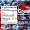 Creatine Monohydrate Gummies Complex 8000mg for Men and Women, Containing L-carnitine & Taurine, Build Muscle, Boost Energy, Faster Recovery, Pre-Workout Supplement, Raspberry & Blackberry, 120 Count