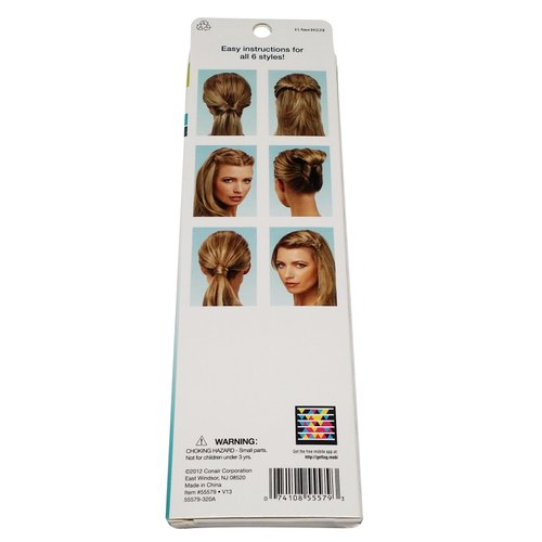 Conair Topsytail All in One Styling Kit, 3-Pack