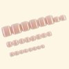 24 Pcs Nude Pink Square Press on Toenails Short, Thick Fake Toenails Acrylic Toe Nails, Summer Toe Press on Nails Reusable Stick on Toenails Natural Toe Nails Artificial Glue on Toe Nails For Women
