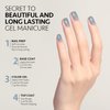 GAOY Jelly Nude Blue Gel Nail Polish, 16ml Sheer Neutral Translucent Soak Off Gel Polish, UV Light Cure for Nail Art DIY, 1722 Hazy Blue