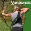 KESHES Archery Back Arrow Quiver Holder - Adjustable Quivers for Arrows, for Bow Hunting and Target Practicing; Youth and Adults (Black)