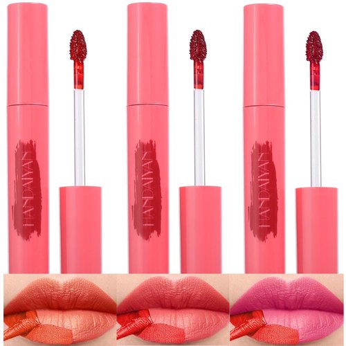 BAISEN DIARY Peel Off Lip Liner Tattoo Stain - Peel & Reveal Rich Ravishing Color Peel Off Mask Lip Gloss - Transfer-proof, Smudge-Proof, Matte Finish (3Pcs #1#2#3, 3 Count (Pack of 1))