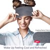 Sysrion Sleep Eye Mask - Ultra Soft Comfortable Sleeping Mask for for Home Sleep Travel Shift Work, Nose Pad Designed Light Blocking Eye Blinder, Fully Adjustable Strap and Skin Friendly