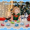 SMZHBF Flip Racers Transformable Cars 4 Pcs Cars for Kids Ages 3-5 Funny Toy Vehicle for Toddlers Pull Back Trucks Cute Christmas Birthday Gifts for 3+ Year Old Boy Girl
