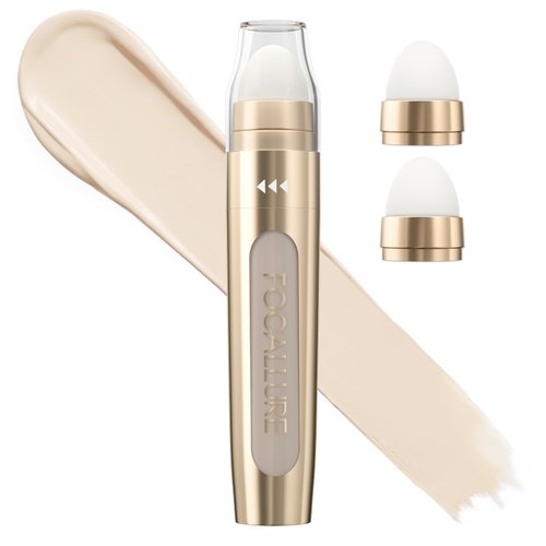 FOCALLURE FIX CORRECTOR Concealer Stick, Full Coverage Concealer Makeup, Color Corrector for Dark Circles, Including Replaceable Applicator, NE01 SUNDAE