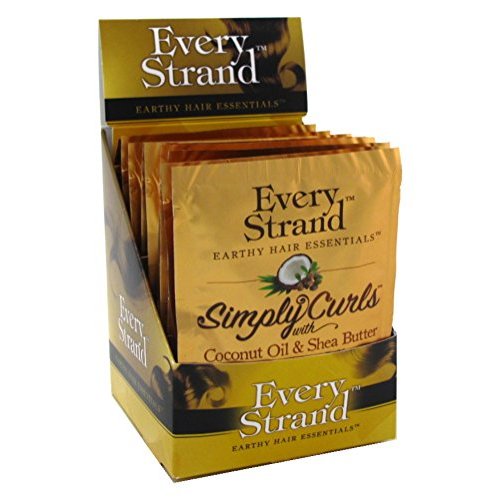Every Strand Simply Curls Coconut Oil/Shea Packettes (12 Pieces)