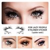 8 Pairs Halloween Eye Shadow Temporary Tattoo Stickers and Prank Mouth Tattoos, Spider Web Skull Bat Eyeliner Decals Ghost Teeth Face Makeup Stickers for Women Girls Halloween Masquerade Party