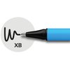 Schneider Slider Edge XB (Extra Broad) Ballpoint Pen, 1.4 mm, Light Blue Barrel, Black Ink, Box of 10 Pens (152201)