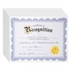 Best Paper Greetings 48 Sheets Blue Floral Certificate of Recognition Paper for Printing with Gold Foil Sticker Seals|Customizable|Border for Graduation,DiplomaCompletion Award Documents(8.5x11")
