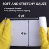 D&H Medical Pack of 36 Gauze Bandage Roll 4 Inches x 4.1 Yards with Tape - Medical Gauze Wrap for Wounds Care - Easy to Use Cotton Gauze Rolls for Hand Wrap Dressing Ankles & Knees