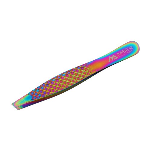 Slant Tweezers Pointed Precision Tweezers for Eyebrows & Facial Ingrown Hair Removal Eyebrow Tweezers for Women & Men (1, Slant Tweezer Angled)