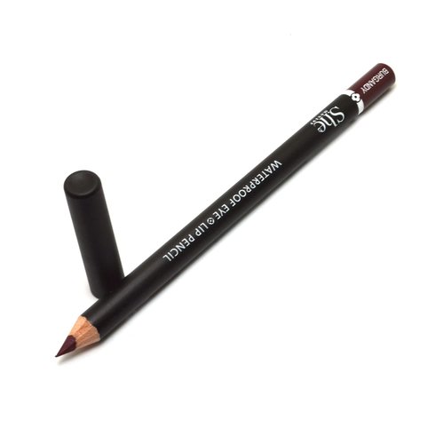 1 She Makeup WP27 BURGUNDY WaterProof Eye & Lip Liner Pencil Eyeliner Lipliner 0.04 oz 1.2g + Zipper Bag, Full Size