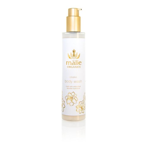 Malie Organics' Coconut Vanilla All Natural Hydrating Organic Body Wash, with Organic Aloe, Awapuhi Ginger, & Spirulina Maxima. 8.25 Fl Oz