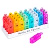 Daviky Monthly AM/PM Pill Organizer - 30 Day, 2 Times a Day Pill Box to Hold Vitamins, Supplements and Medications