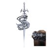Weapon Hairpin Chinese Hair Sticks for Women – Hair Chopsticks Accessories (dragon and sword)