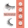 Wispy Lashes False Eyelashes Cat Eye Fluffy Lashes Siligli Mink Eyelashes Thinner Band 3D Volume Natural Lahses 15mm Eye Lashes Curly 7 Pair