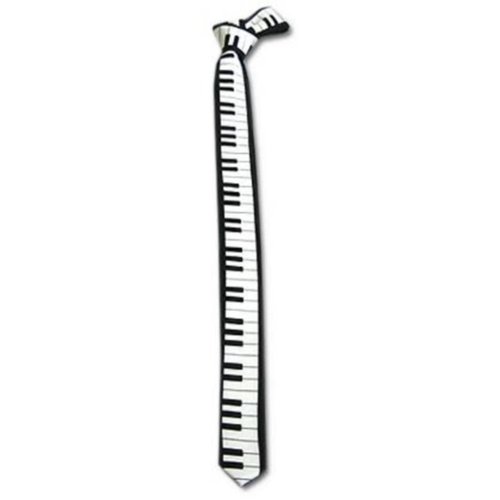 Piano Keyboard Key Board TIE Necktie for 80's Party Dj