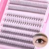MLEN DIARY Individual Lashes 296 Clusters Lashes 4 Types Manga Lashes Individual Natural Look 9-13mm Eyelash Extension Kit for Make Up DIY