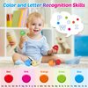 Torlam Alphabet Learning Ice Cream Toy Play Set, Toddler Learning Toy ABC Letter Recognition Matching 26 Letters Games, Kindergarten Preschool Classroom Must Haves Kids Learning Activities, 52 Pieces